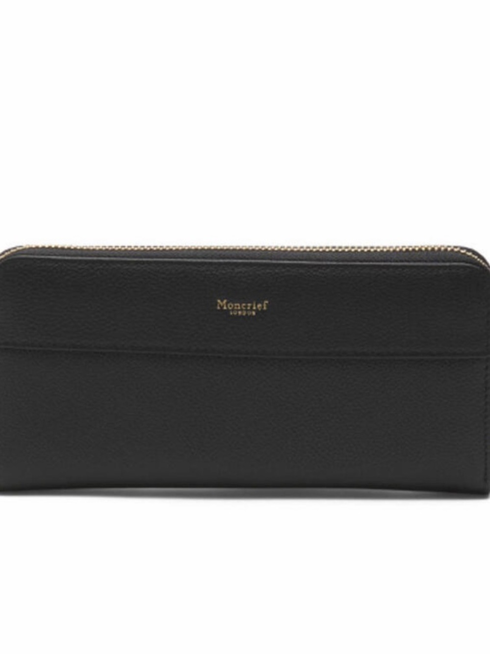 Moncrieff London Black Leather Zip Wallet